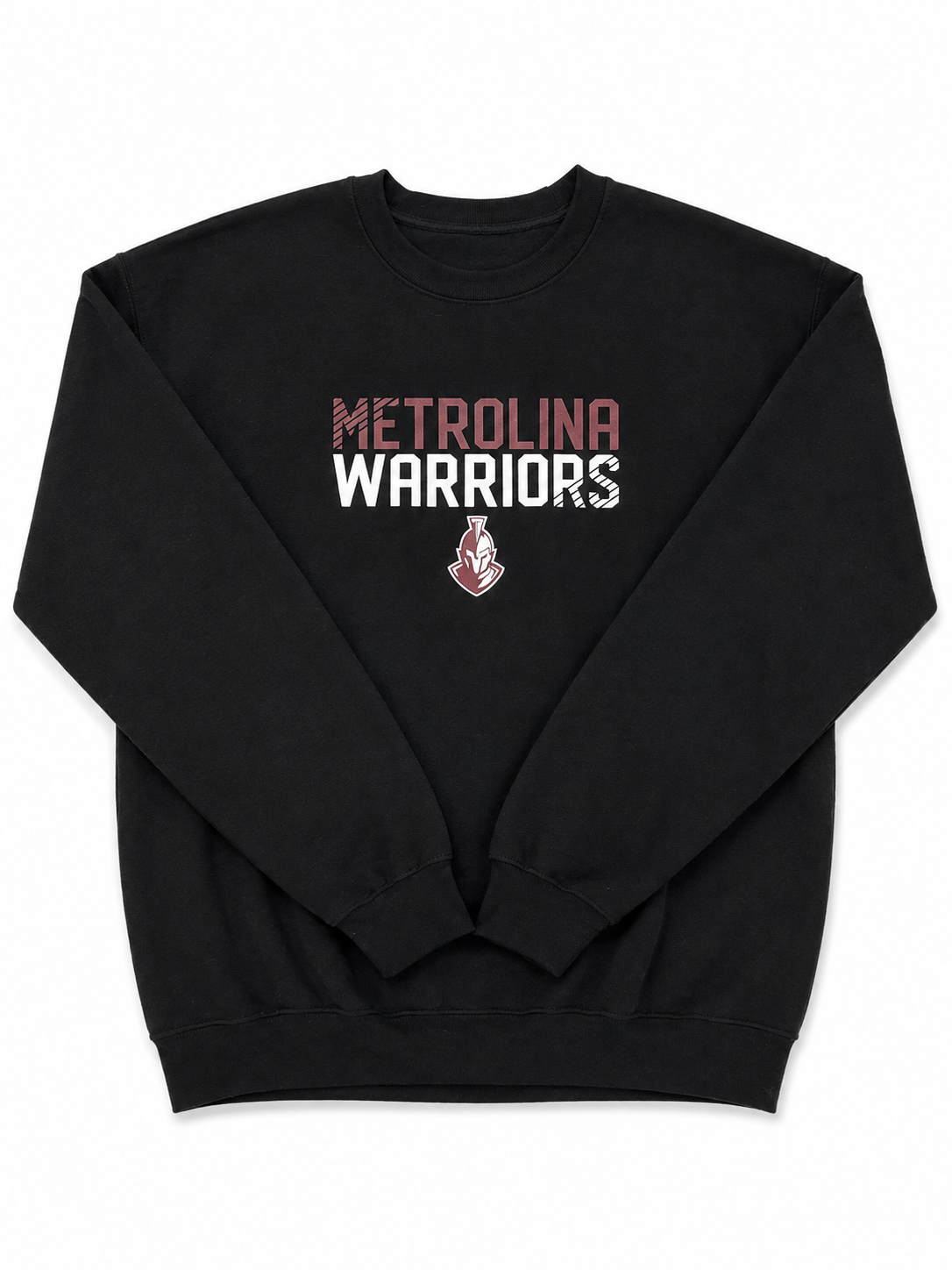 Gildan Metrolina Black Corner Stripe Crewneck*