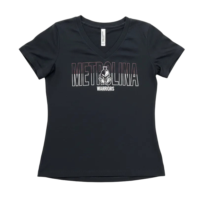 Ladies V-Neck Split T-Shirt
