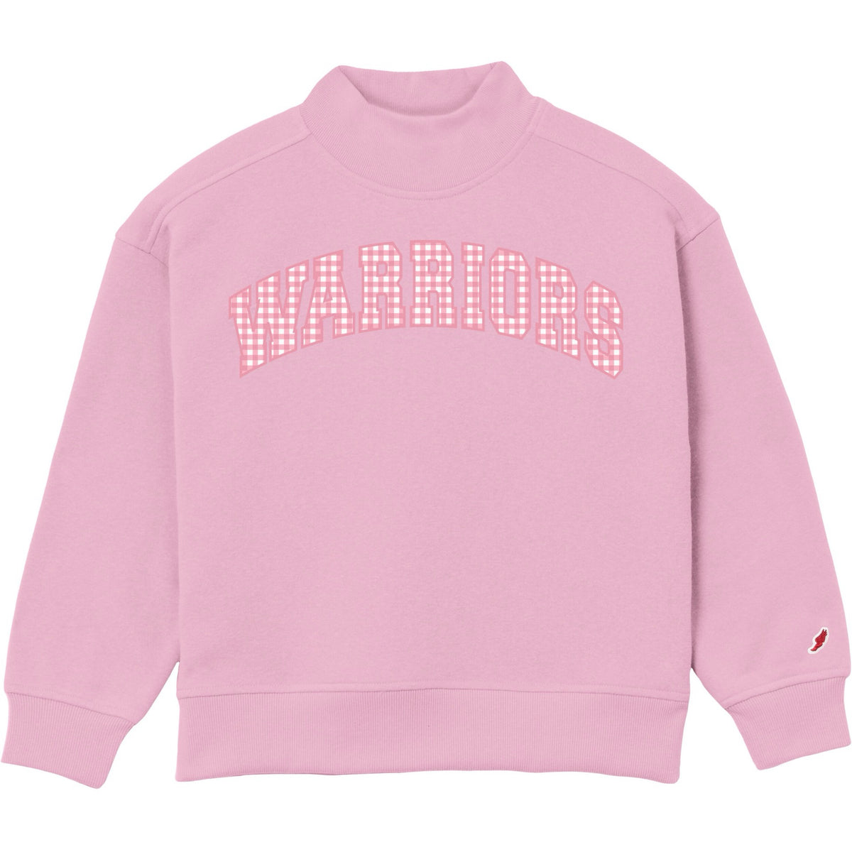 Youth Gingham Mock neck